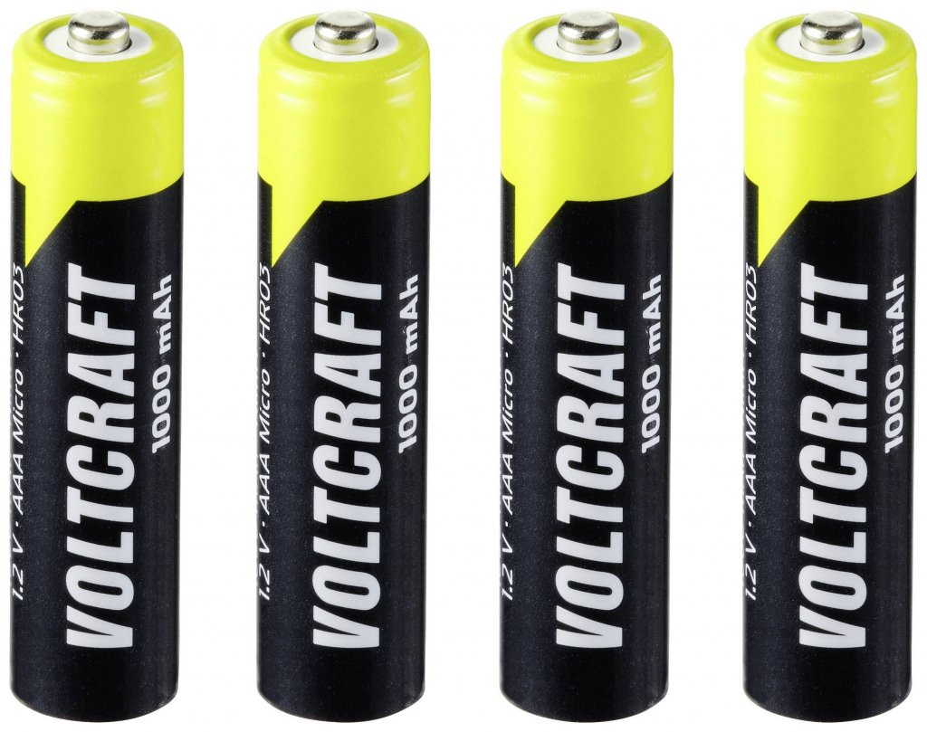 Akumulator Voltcraft Endurance HR03 AAA Ni-MH 1000 mAh 1,2 V 4 szt. - 4 szt. Akumulatory