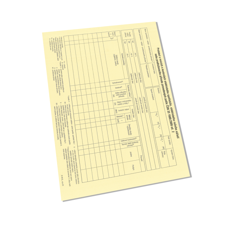 Protokół powtórnych kontroli, badań i przeglądów urządzenia elektrycznego