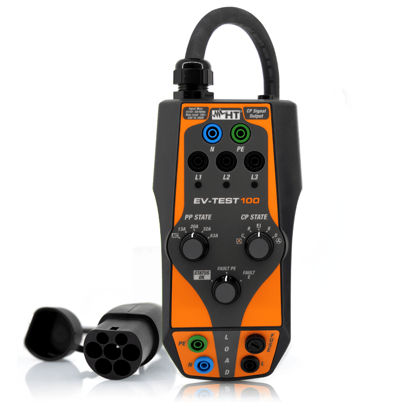 HT Instruments EV-TEST100 - adapter EVSE do testowania stacji ładowania pojazdów elektrycznych