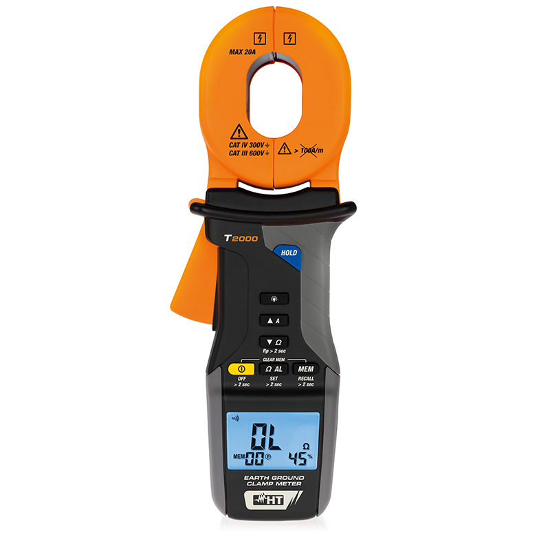 HT Instruments T2000 - Cęgowy miernik rezystancji uziemienia