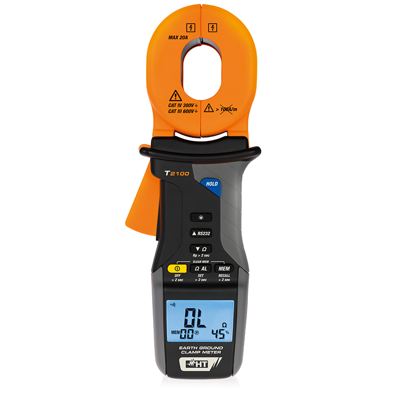 HT Instruments T2100 - Miernik rezystancji uziemienia z zaciskiem