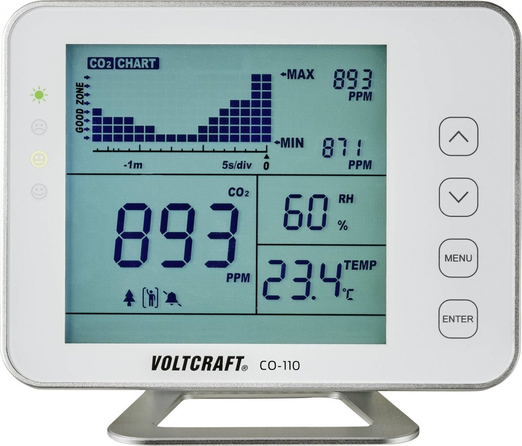 Voltcraft CO-110 - Miernik dwutlenku węgla (CO2)